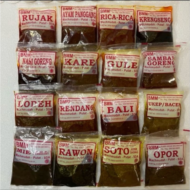 

Bumbu Masak Machmudah | BMM | 55Gr Siap Saji Halal