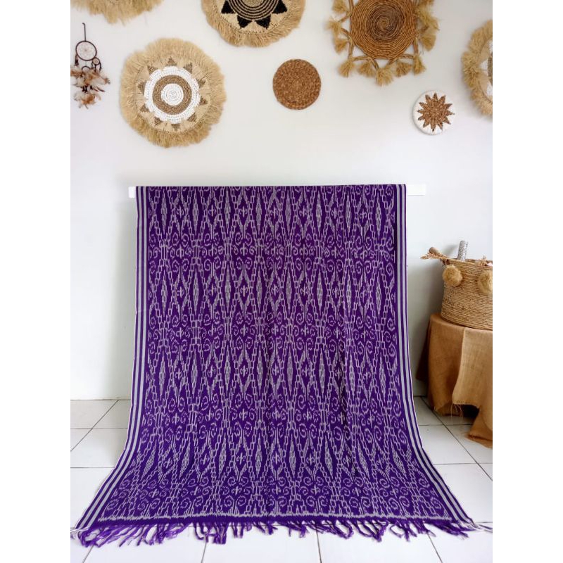 Kain Tenun Dayak Tenun Ikat Sintang Tenun Kalimantan Tenun Kalbar Ungu Bahan Baju Bahan Kemeja Tenun