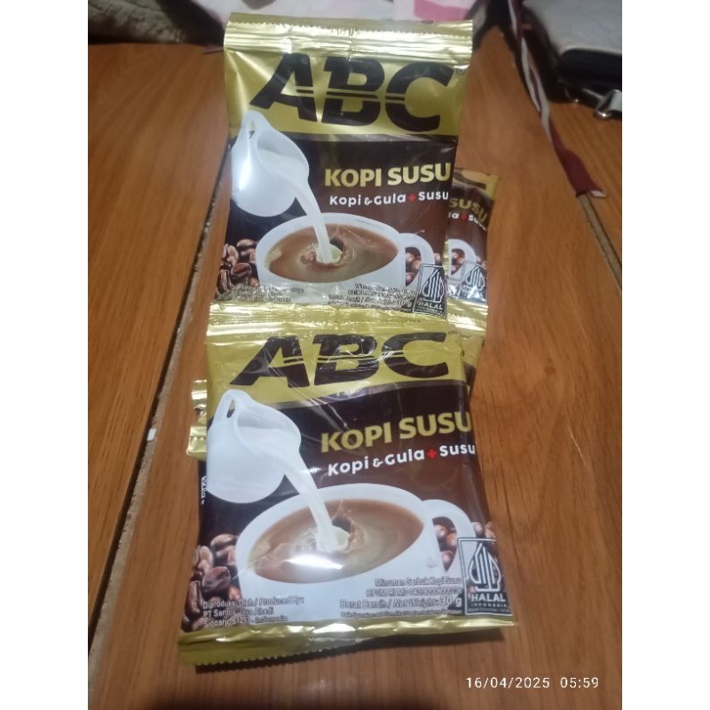 

kopi instan ABC susu renceng 30gr