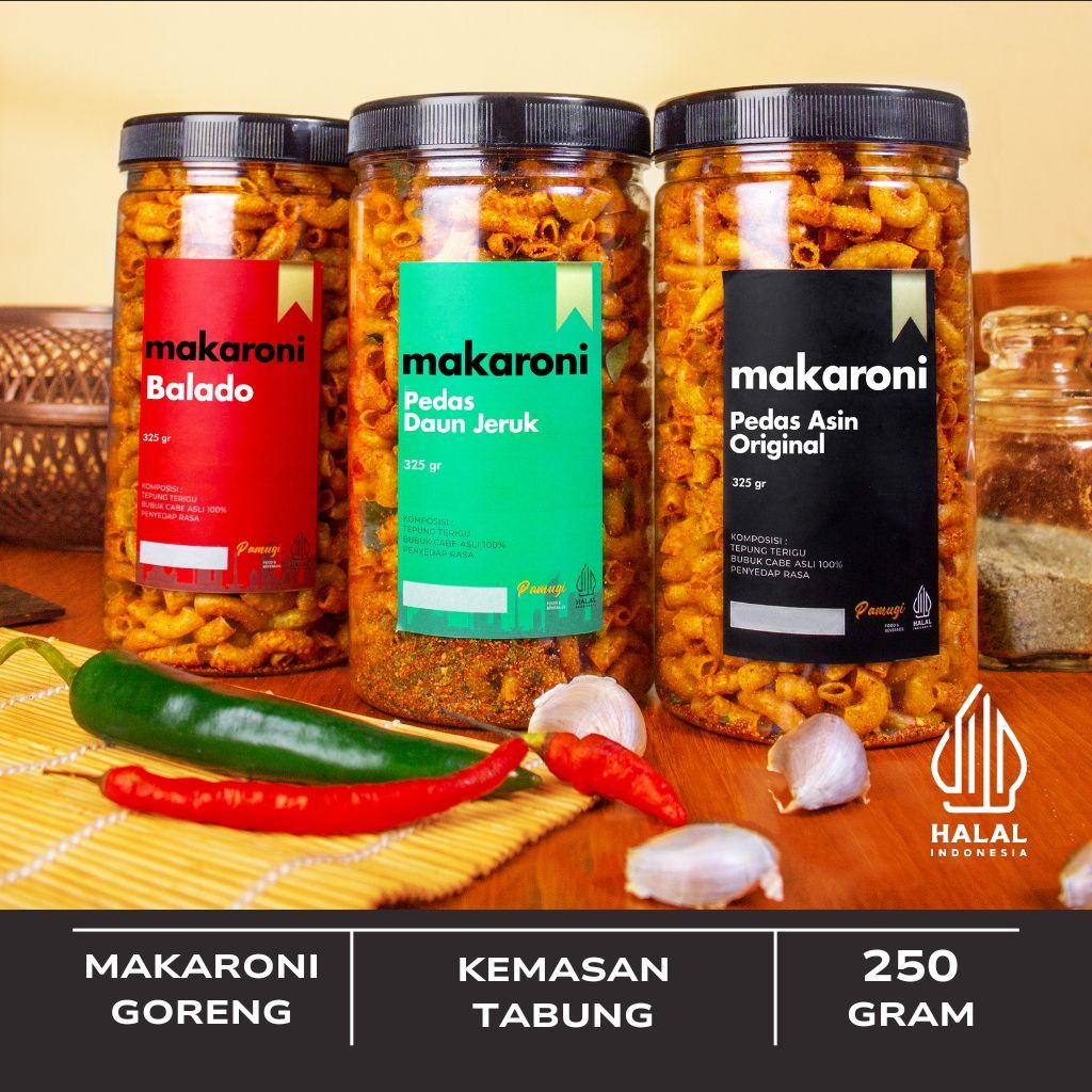 

Makaroni Goreng Kemasan Tabung 250 Gram
