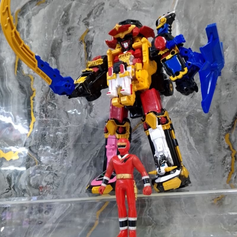 DX Megazord Shurikenjin Super Sentai Ninninger Power Ranger Ninja Steel Original BANDAI Japan versio