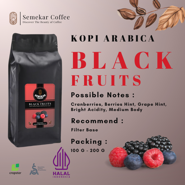 

Semekar Coffee - Black Fruits Kopi Fermentation Natural Roasted Beans