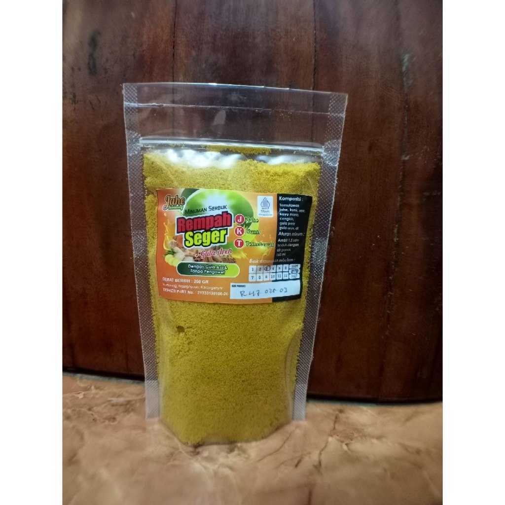 

Minuman instan serbuk rempah seger