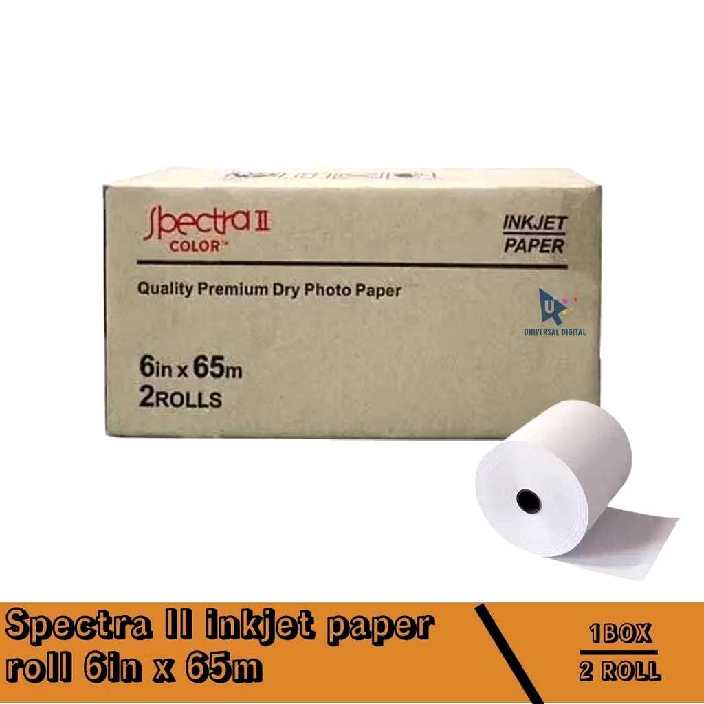 

Spectra Mitsubisi Inkjet Paper Roll 6ich x 65m Improved Version 1 ROLL