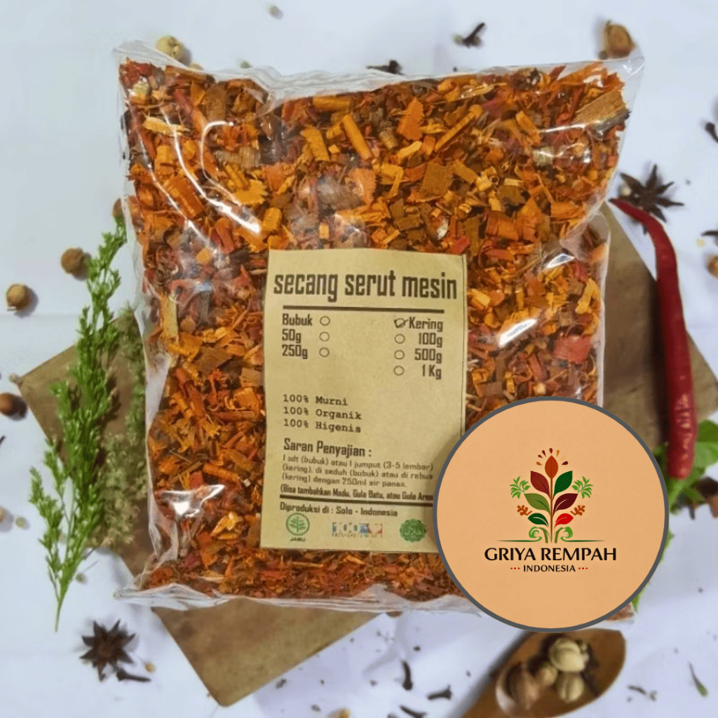 

KAYU SECANG KERING 250 GRAM Kayu Merah Rempah Herbal Simplisia Alami Ramuan Minuman Tradisional Penghangat Tubuh Antioksidan Alami Biancaea sappan