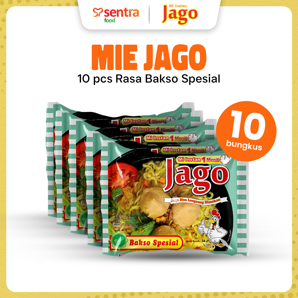 

Mie Jago Bakso Spesial 10 Pcs - Mie Instan Rasa Bakso Spesial
