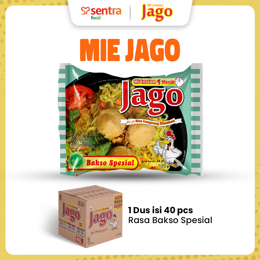 

⁠Mie Jago Bakso Spesial 1 Dus - Mie Instan Rasa Bakso Spesial