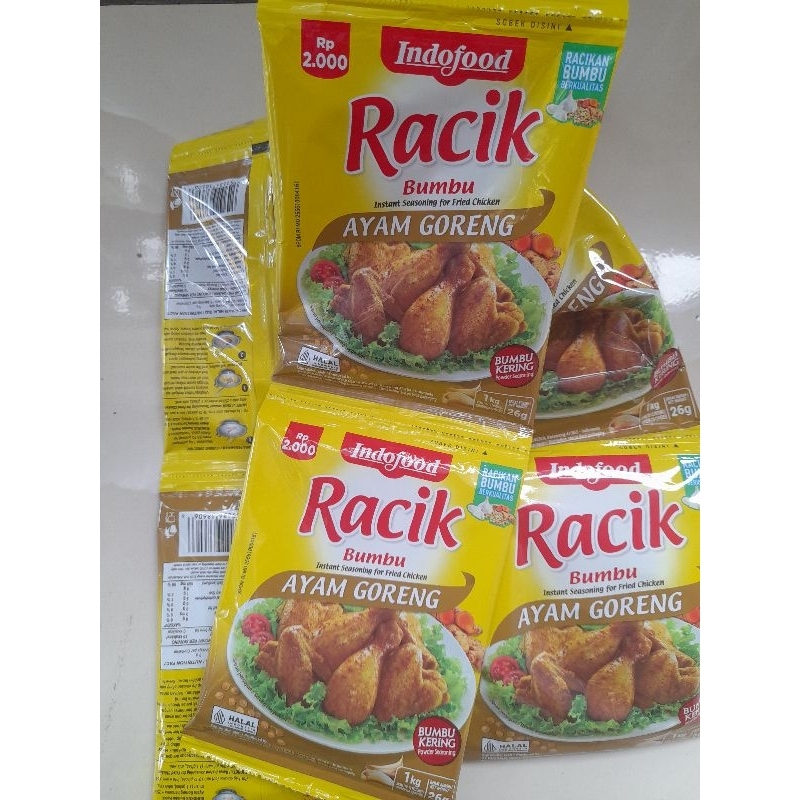

Racik bumbu Ayam Goreng 25gr || ECER PER PCS