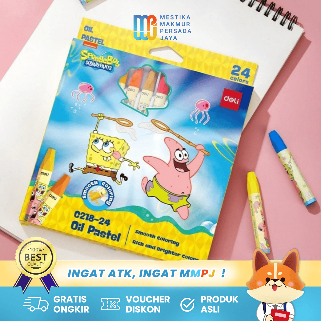 

Deli Crayon Anak Lengkap - Oil Pastel 24 Warna Hexagonal EC218
