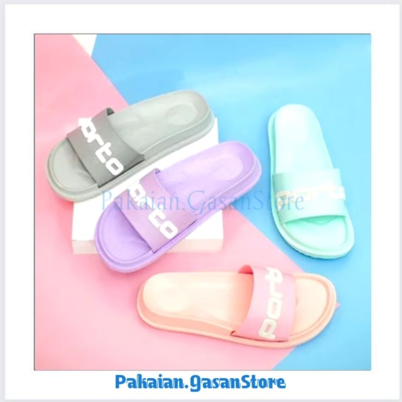 PGS Sendal Porto 3021 / Sandal Slop Wanita Remaja Dewasa Kekinian Anti Slip