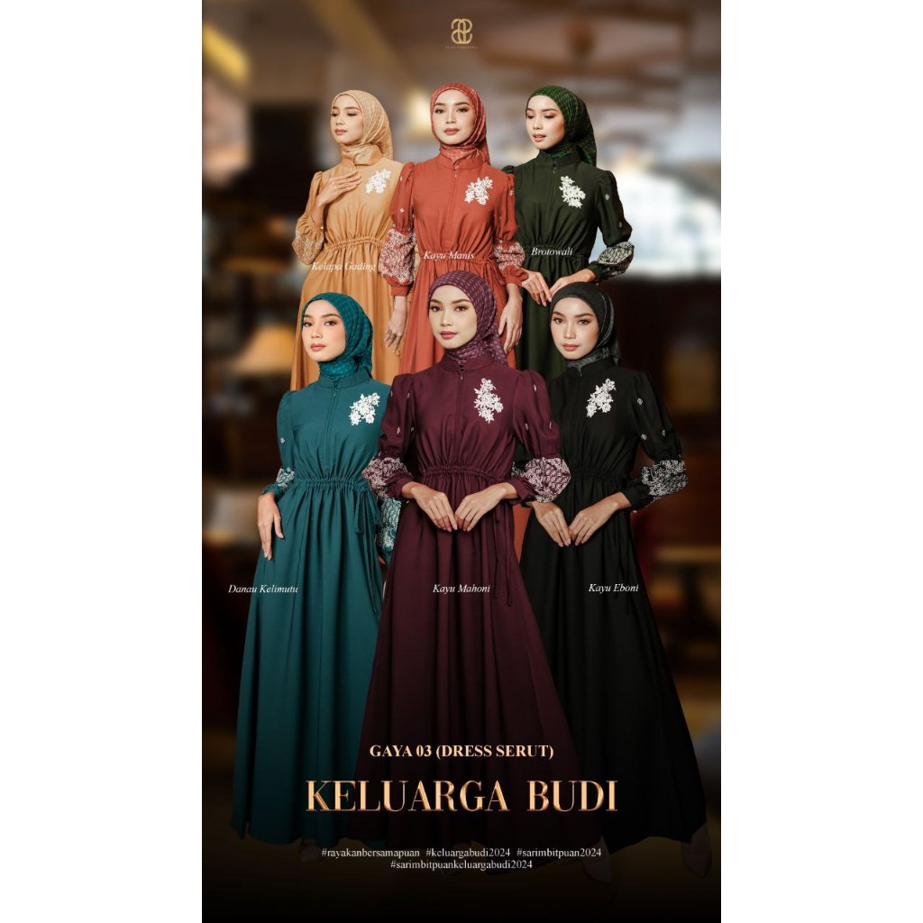 PUAN INDONESIA - Dress Serut Gaya 03 Remaja Only Keluarga Budi Tersedia 6 Pilihan Warna