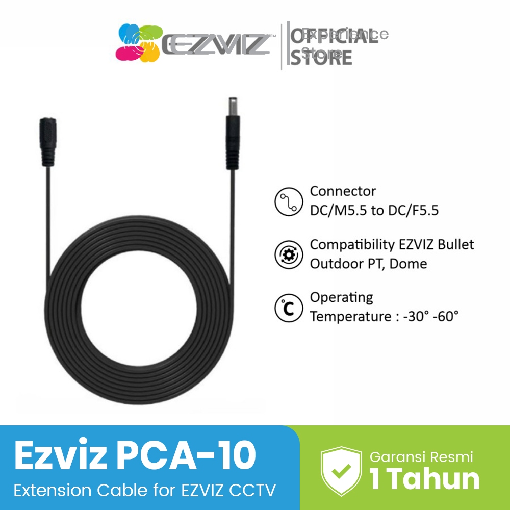 EZVIZ PCA Power OUTDOOR Extension Cable for Security Camera