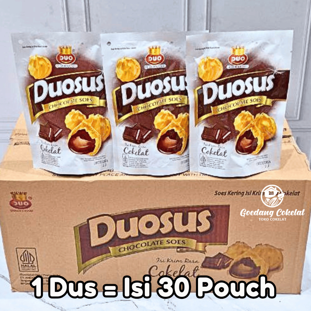 

Duosus Soes Kering Coklat Cokelat Blueberry Cheese Vanilla 1 Dus Isi 30 Pouch x 35gr