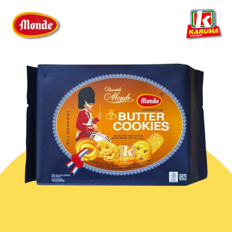 

Monde Butter Cookies 150g Kukis Mentega