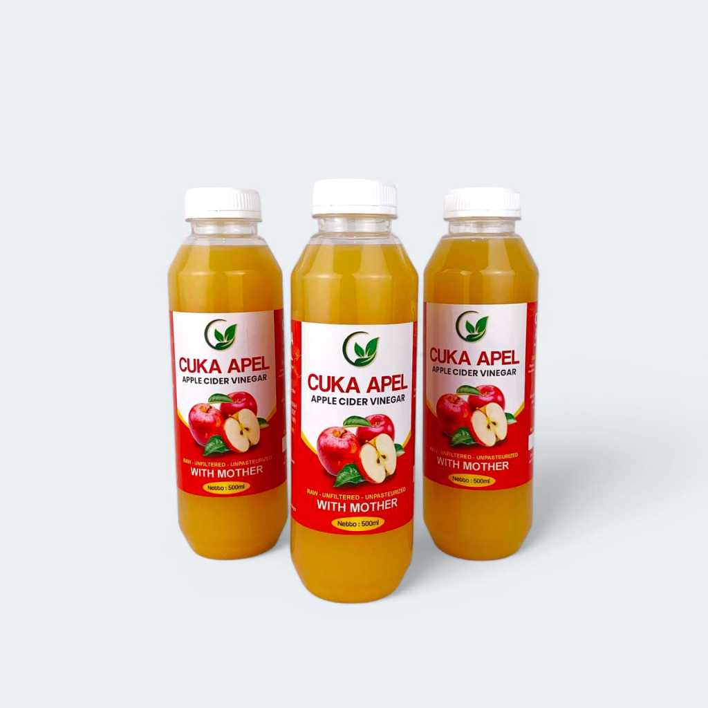 

Cuka Apel With Mother 500ml | Apple Cider Vinegar With Mother / Diet Detoks Perawatan Wajah Alami