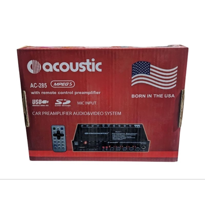 Parametric Mobil / Car Amplifier audio and video system MPEG 5 ACOUSTIC AC-285