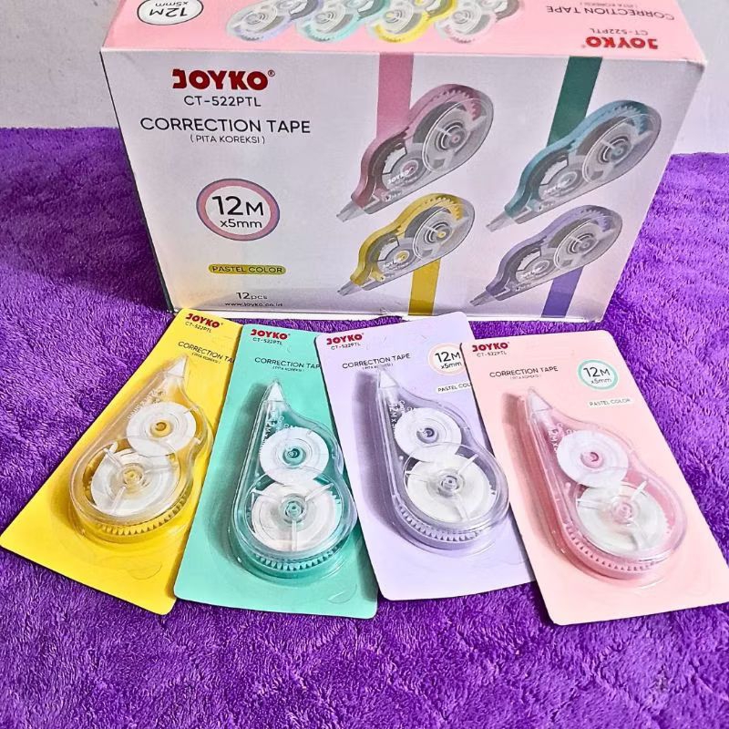 

Stipo Tipe Ex Kertas / Correction Tape Joyko CT-522 PASTEL
