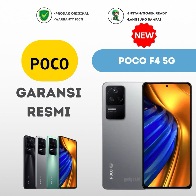 xiaomi poco f4 & f3 5G 6/128 & 8/256 garansi resmi tam indonesia