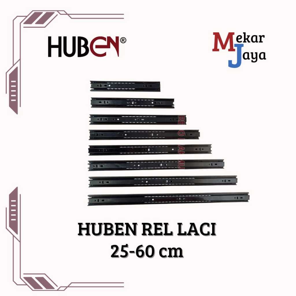HUBEN REL LACI HITAM DOUBLE TRACK 25-60 cm