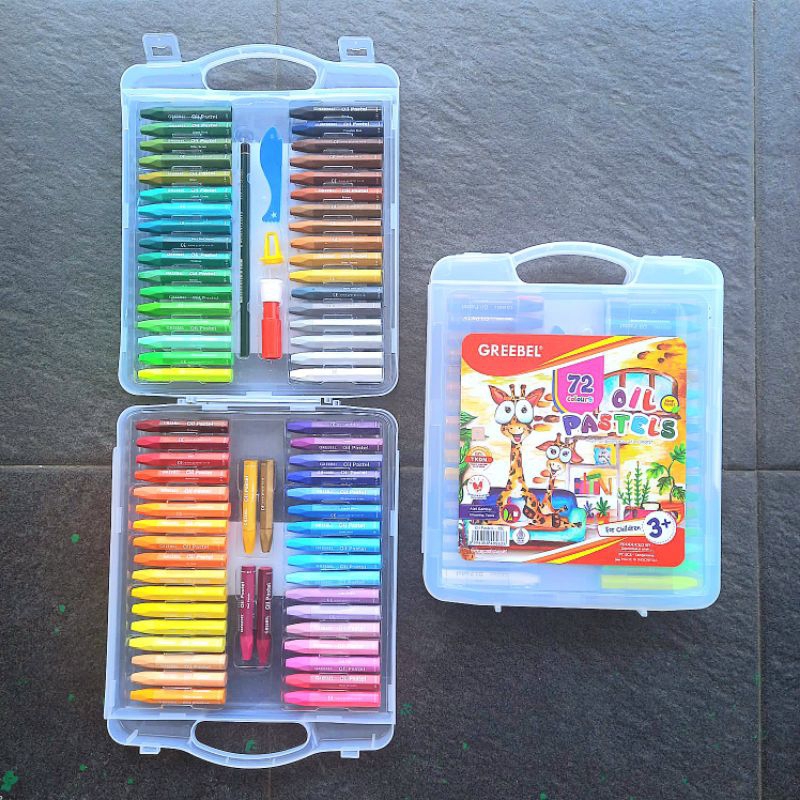 

HJK Crayon Oil Pastel Greebel 72 Warna ( Set ) [ Original ]