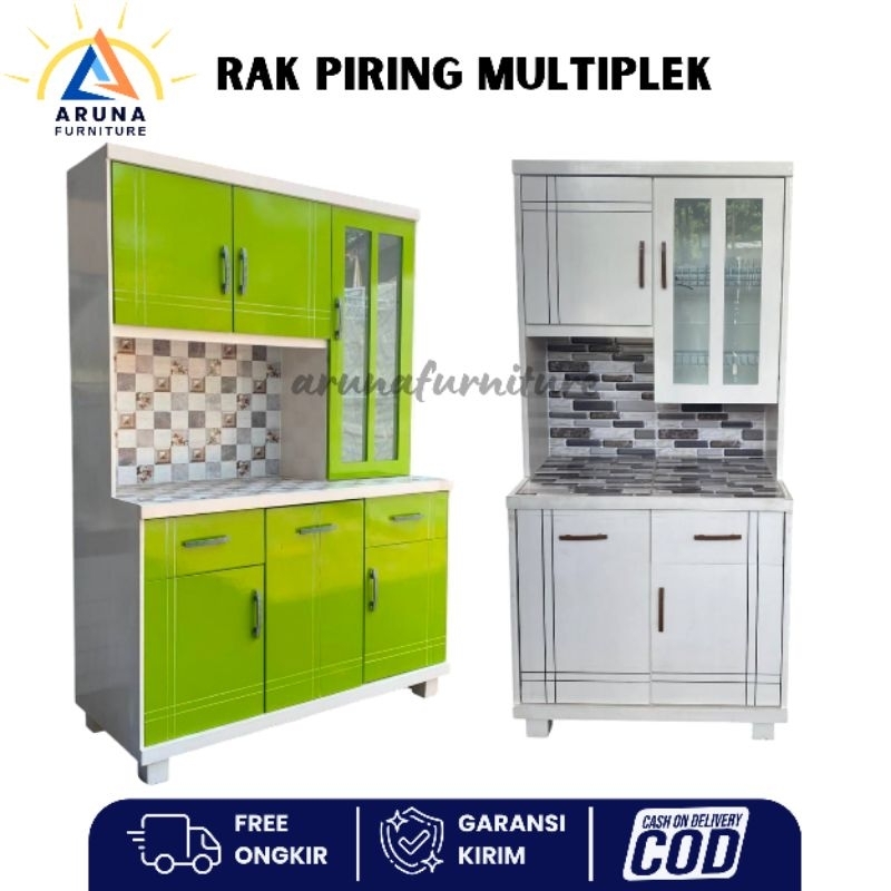 Rak Piring Multiplek 3 Pintu Rak Dapur Murah Rak Lemari Dapur Minimalis