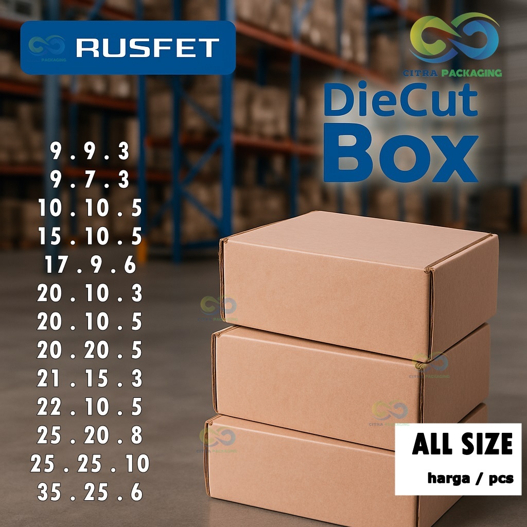 

Kardus Box Karton Die Cut Polos - Baru - Murah