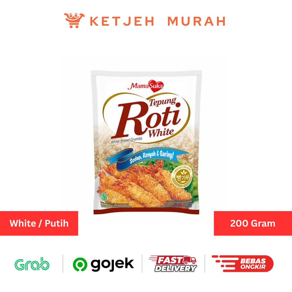 

White Breadcrumbs Tepung Roti White Mamasuka 200 Gram