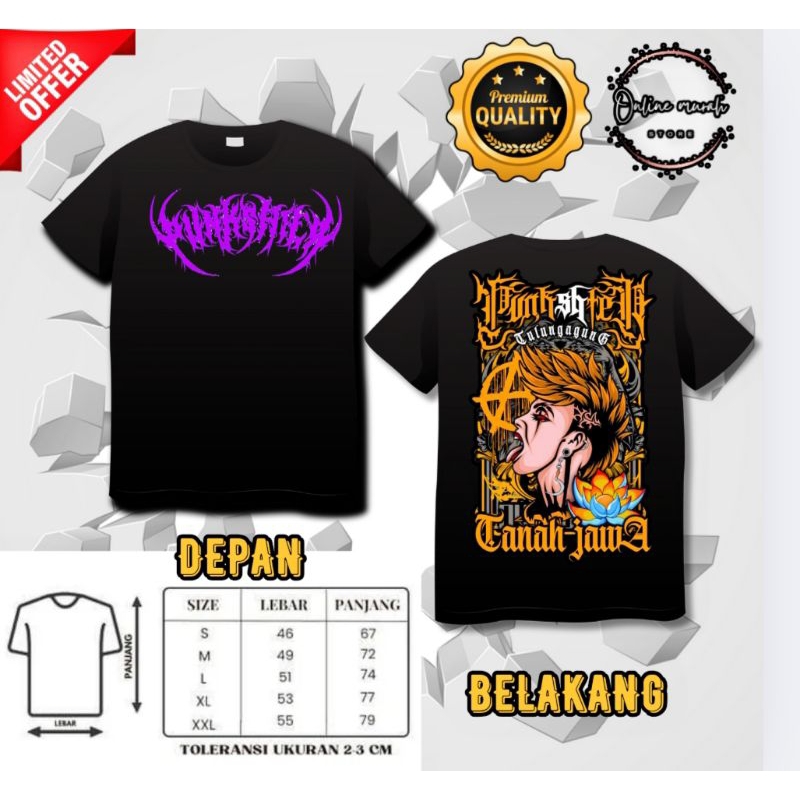 T-shirt Punkshter Tulung agung/PSHT /Punkshter indosia