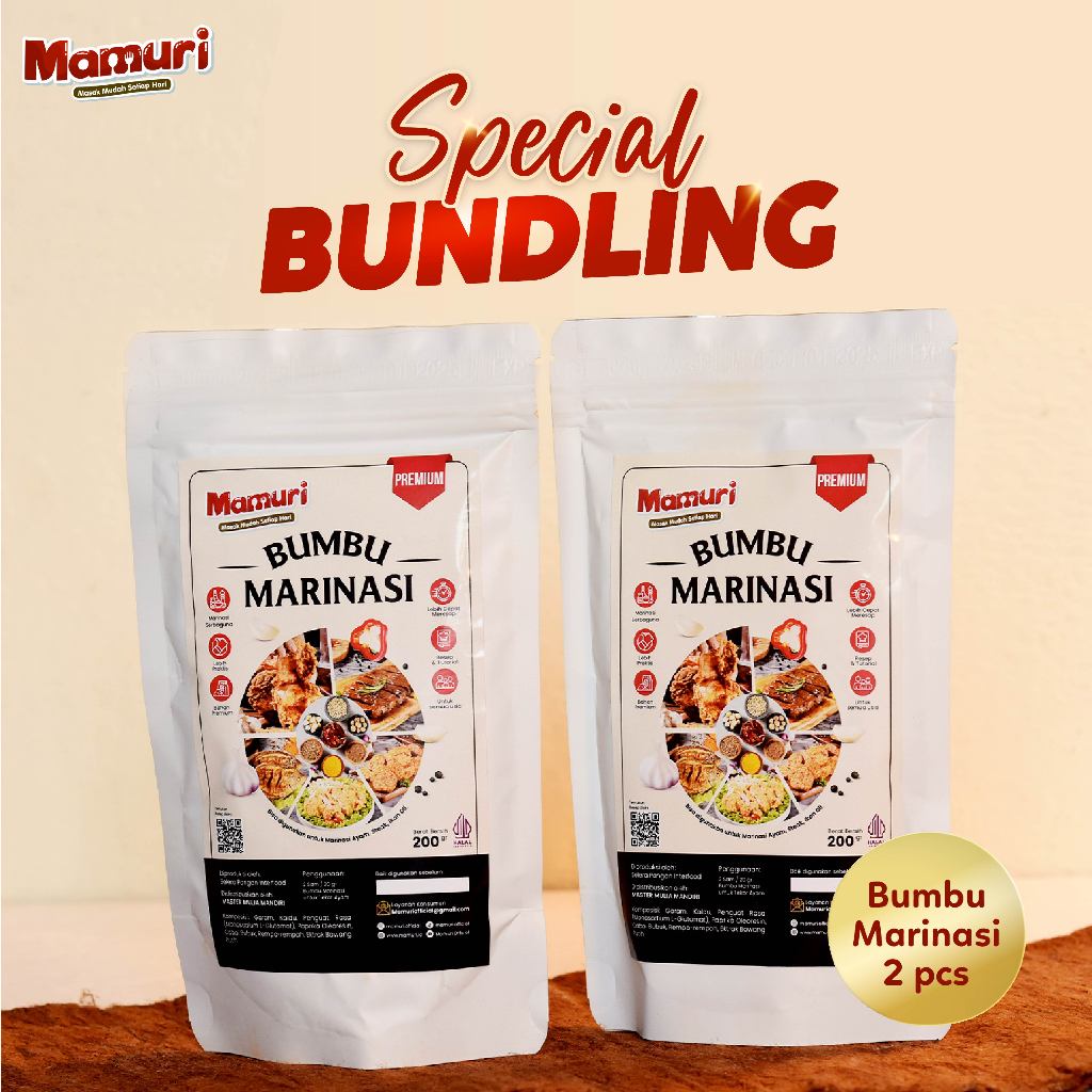 

Mamuri - [Bundling] Bumbu Marinasi Serbaguna Ide Jualan Chicken Crispy