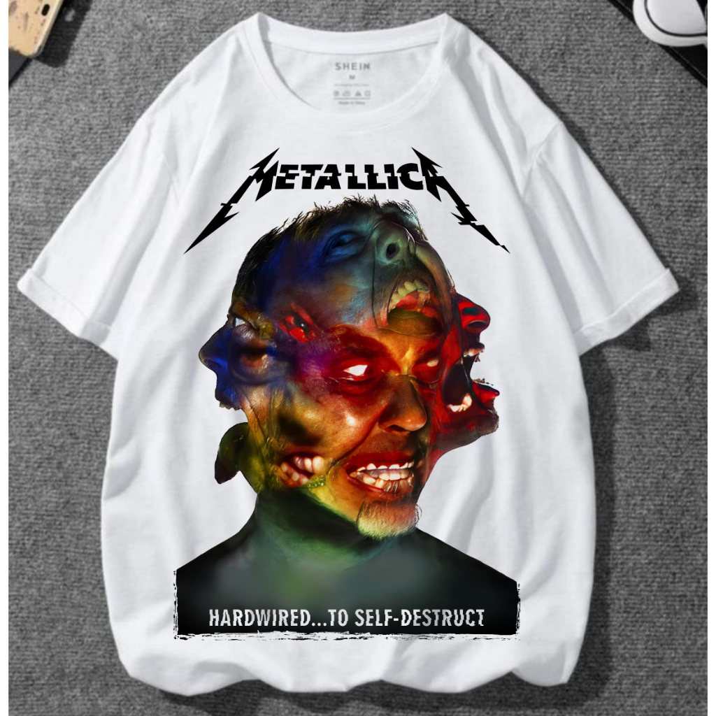 Sreg Tshirt metallica hardwired  / Kaos Band Metallica / Kaos Metallica / summer kaos oversize pria 