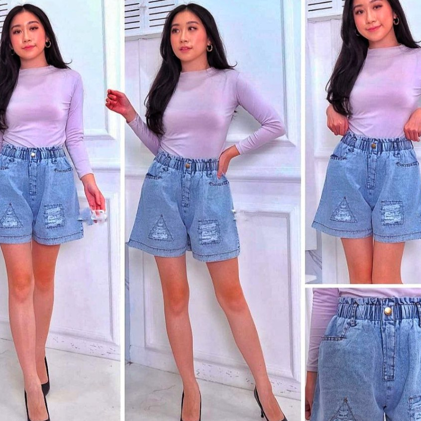 Modish Style - Celana Pendek Hotpants Jeans KC SBK . Celana Pendek Wanita Korean Style