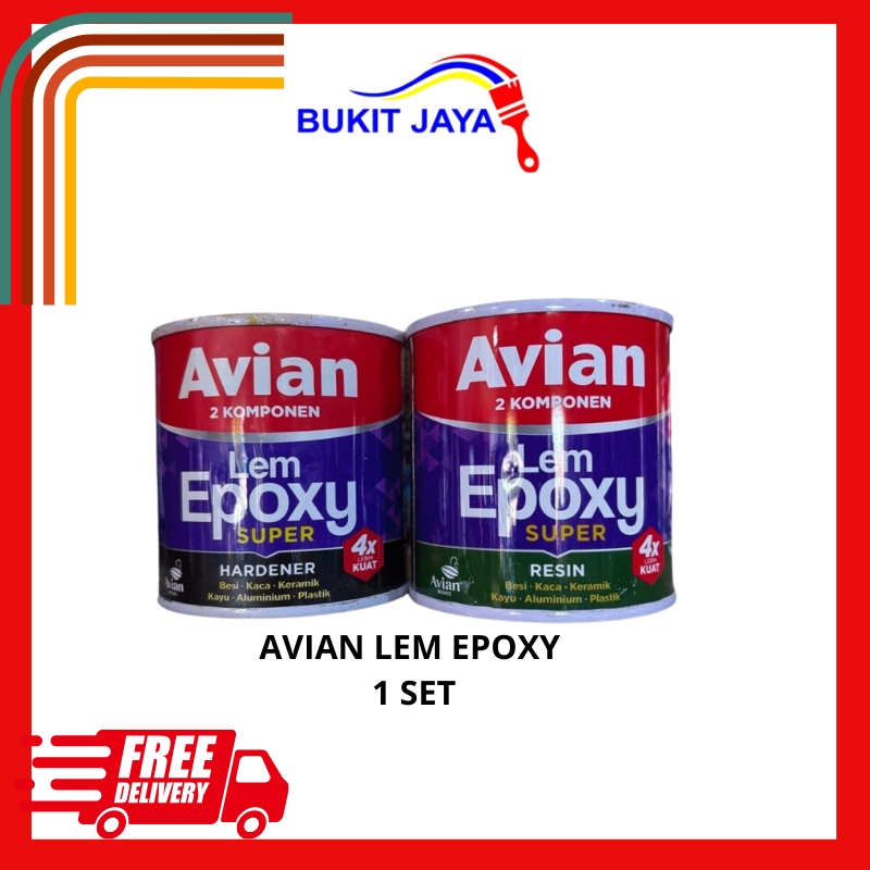 AVIAN LEM EPOXY SUPER RESIN 170 GRAM + HARDENER 170 GRAM/LEM EPOXY AVIAN
