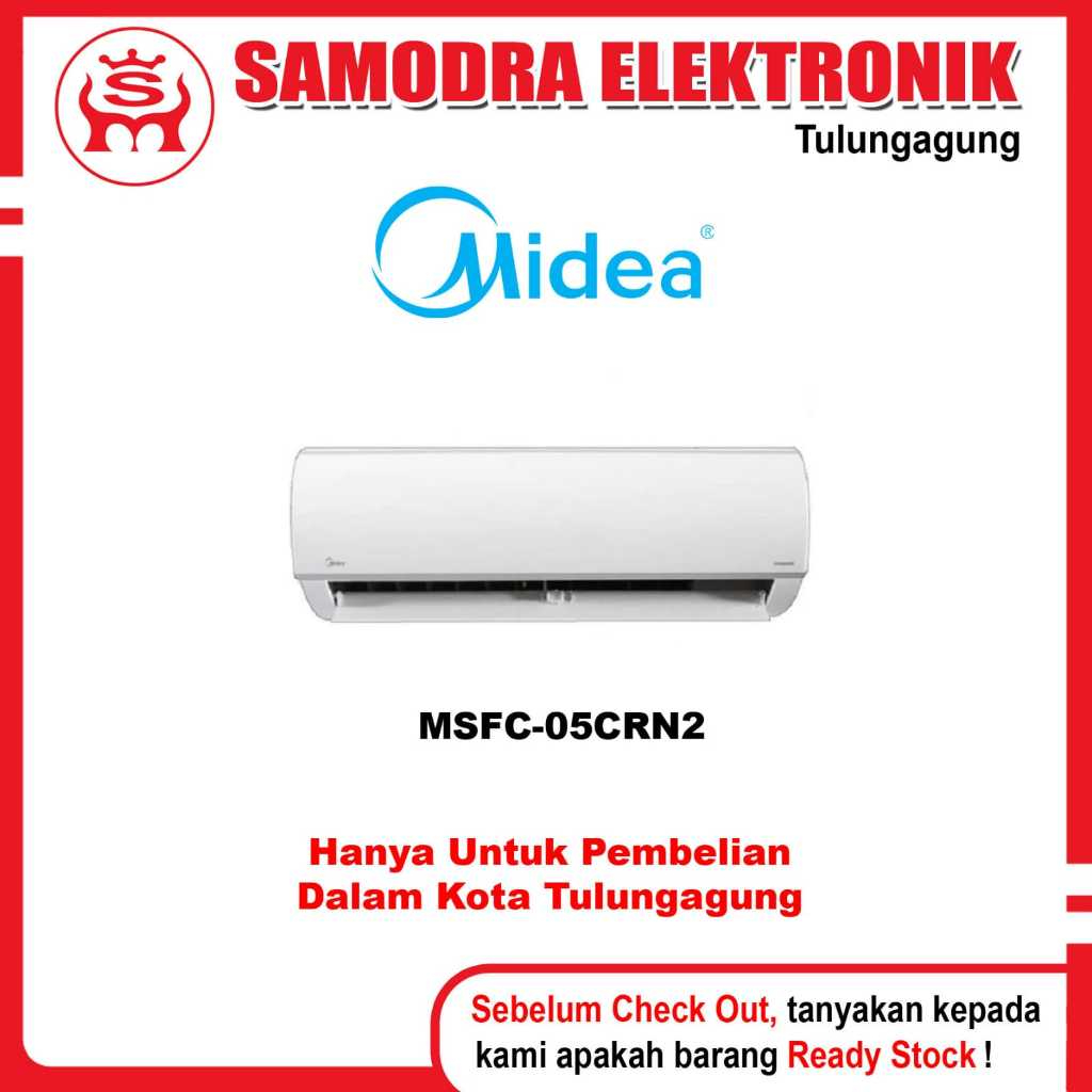 (Gratis Pemasangan) AC MIDEA MSFC-05CRN2 | Ac Standar 1/2 PK Midea