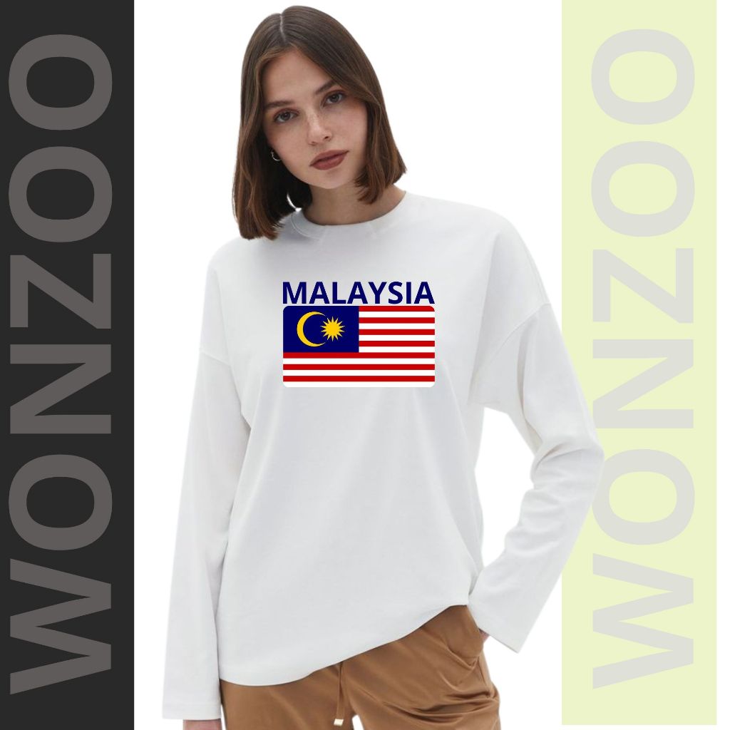 KAOS TSHIRT OLEH OLEH MALAYSIA / SOUVENIR KUALALUMPUR,PENANG MALAYSIA LENGAN PANJANG-PREMIUM QUALITY