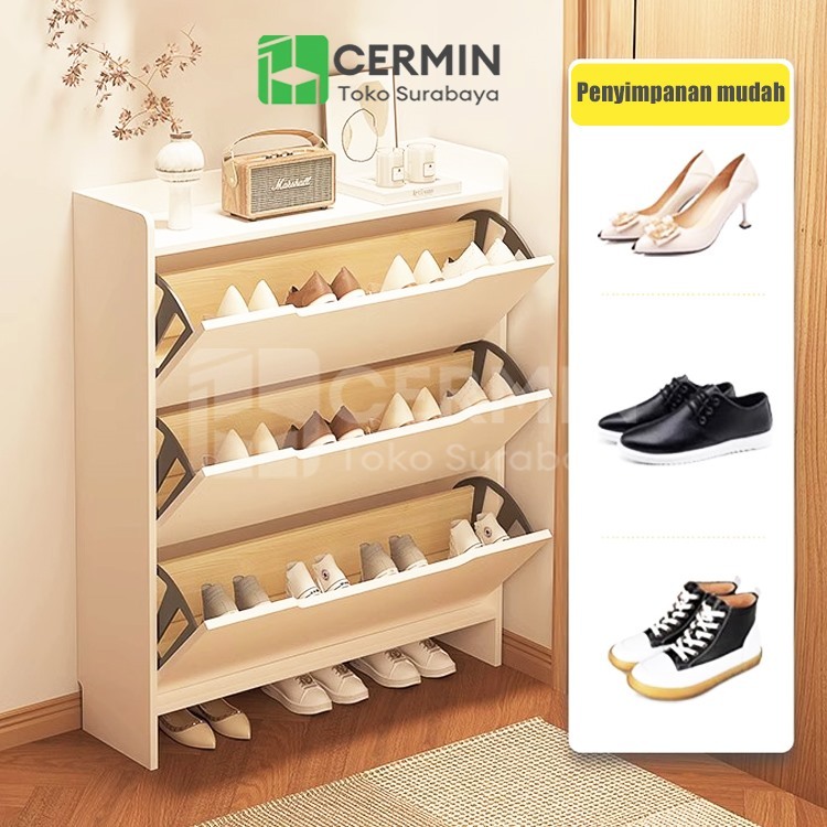 Lemari Sepatu Rak Sepatu Tertutup Lemari Sepatu Kayu Lemari Sepatu Susun Tertutup Lemari Sepatu