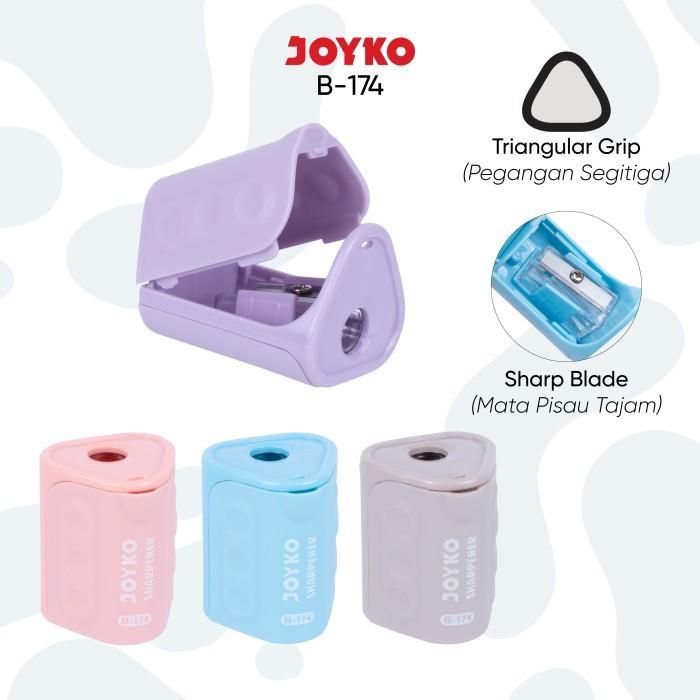 

Rautan Serutan Sharpener Joyko B-174 Satuan / Serutan Pensil / Pencil Sharpener Pastel
