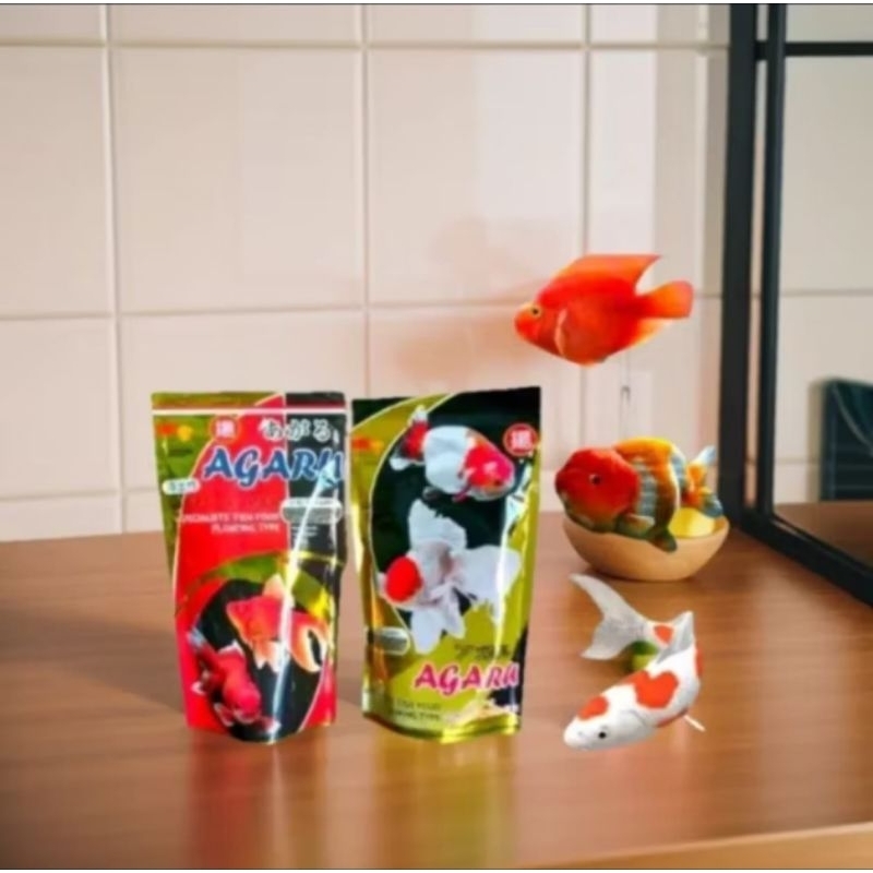 pakan pelet agaru floating sinking 100gr / pakan pelet ikan koki agaru / pakan pelet ikan