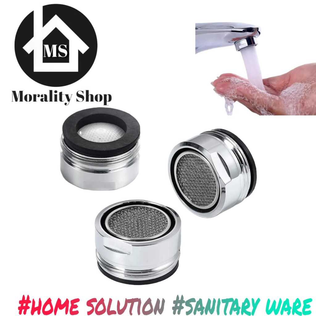 cucut saringan kran wastafel cuci tangan / bathtub / spare part cucut sambungan keran air drat luar