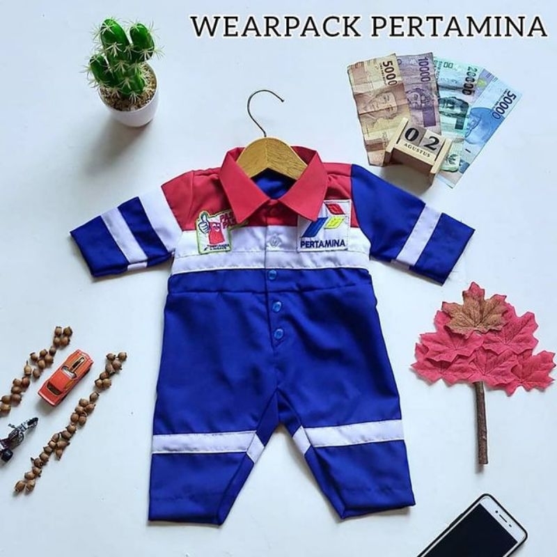 Wearpack Pertamina | Wearpack Pertamina Anak Laki-laki | Kostum Wearpack Pertamina Anak | Baju Perta