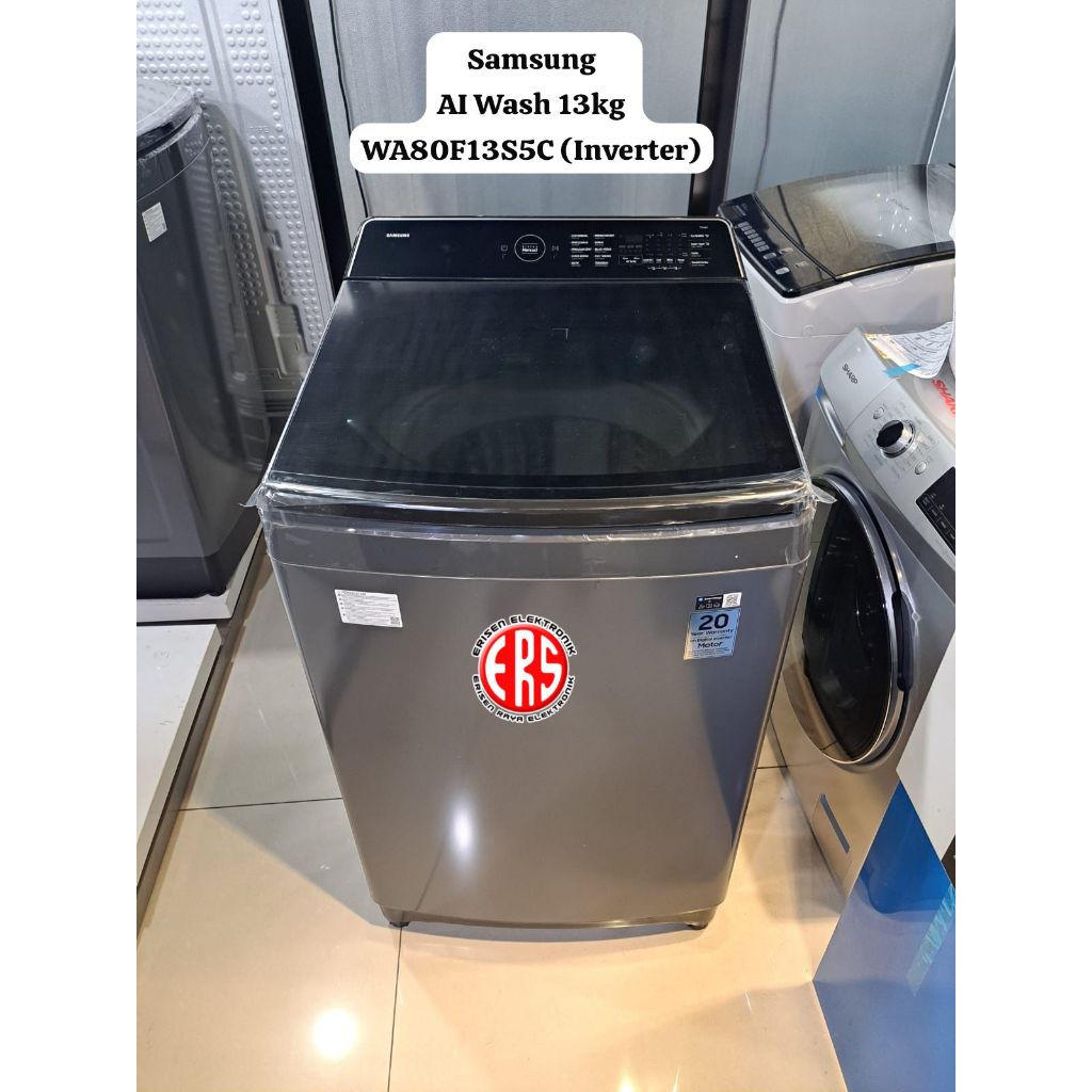 SAMSUNG MESIN CUCI TOP LOADING JUMBO OTOMATIS WA80F13S5CSE 13KG / WA80F15S5CSE 15 KG