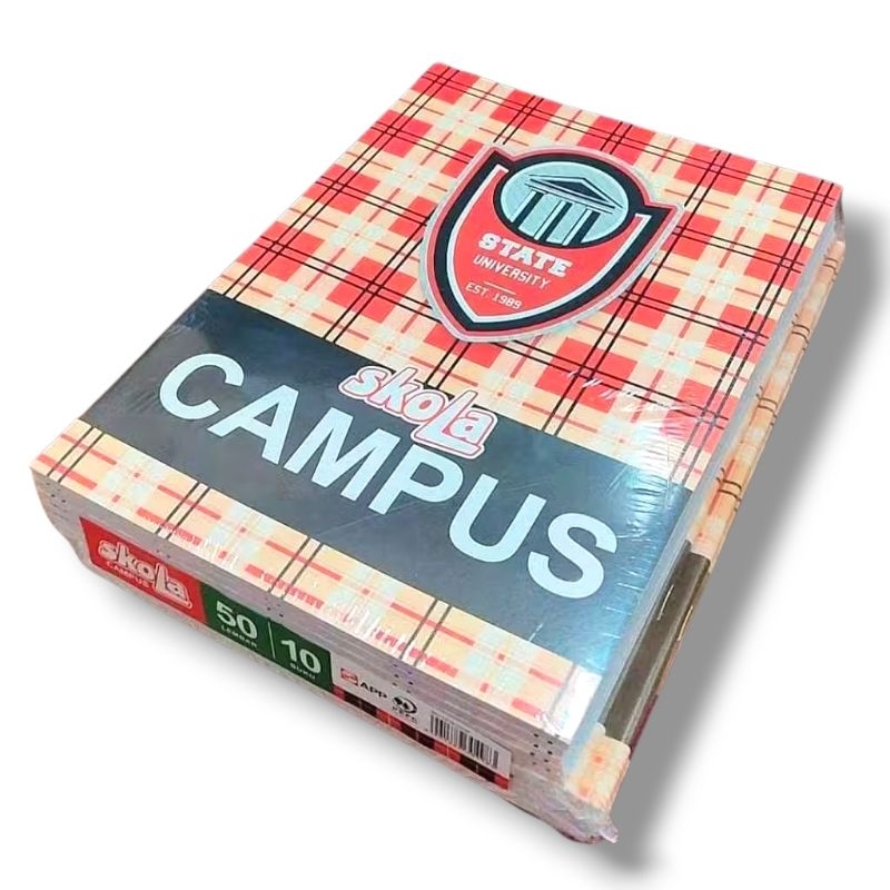 

BUKU TULIS SKOLA CAMPUS 50 LEMBAR (1 Pack) - Isi 10 Buku - BEST SELLER