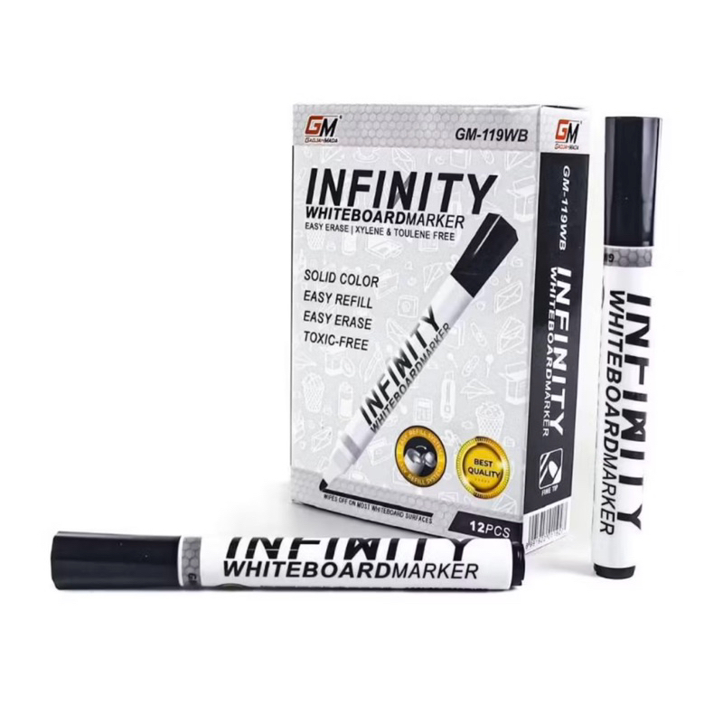 

Harga Grosir (1Kotak/ 12pcs ) Spidol WHITEBOARD Marker GM-119WB HITAM