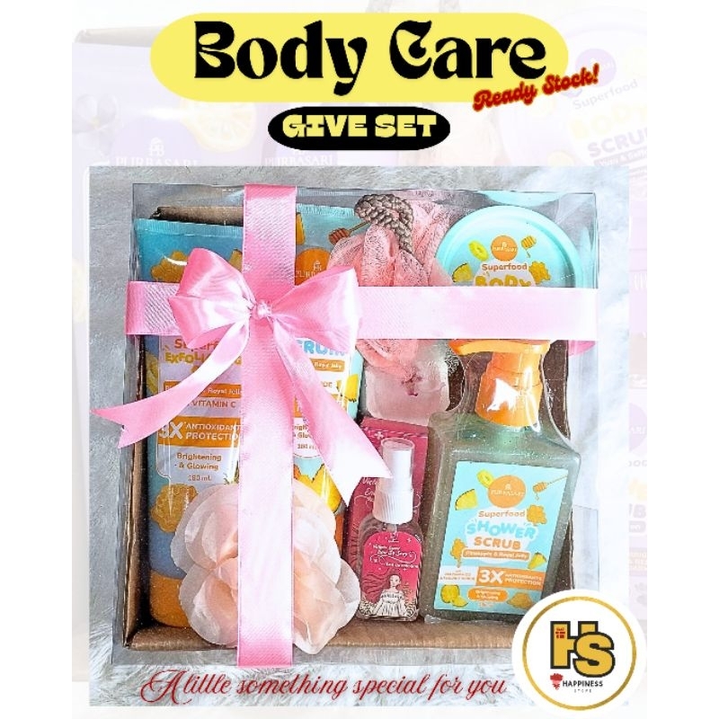 Paket Body Care Gift Set Box Mika Kado Satu Set Body Care BPOM Purbasari Lengkap Gift Hantaran Seser