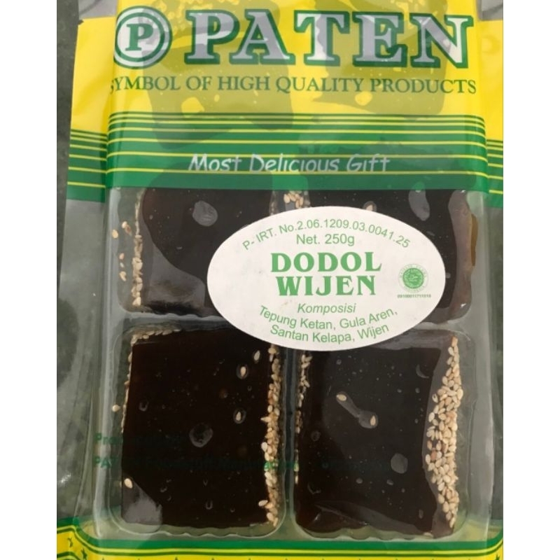 

Dodol Hitam merek PATEN