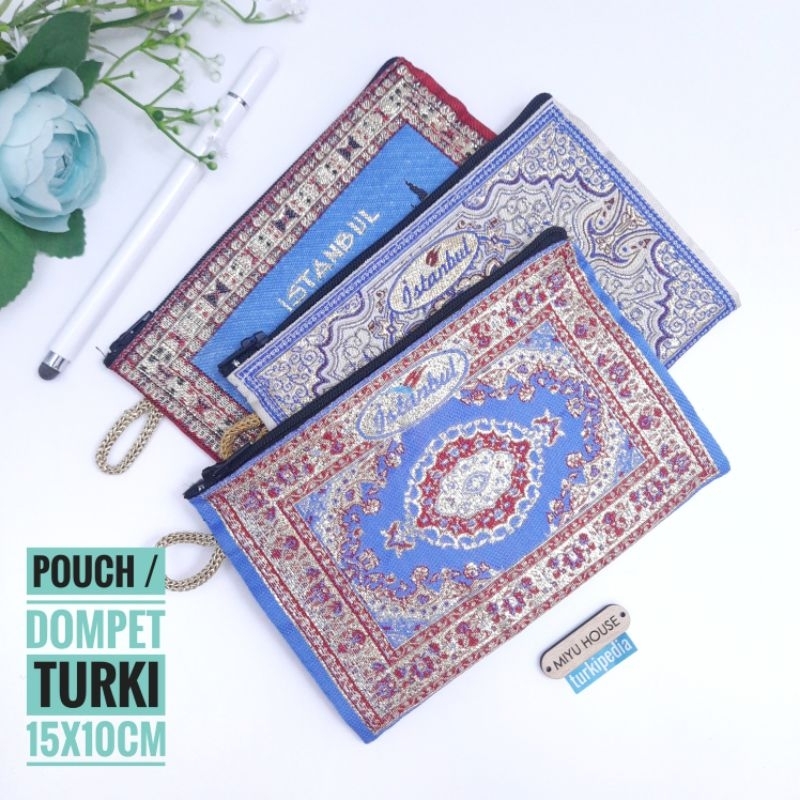 DOMPET TURKI 15x10 cm Oleh oleh dan Souvenir Haji Umroh Arab Mekah Asli Turki TURKIPEDIA | Tas Turki
