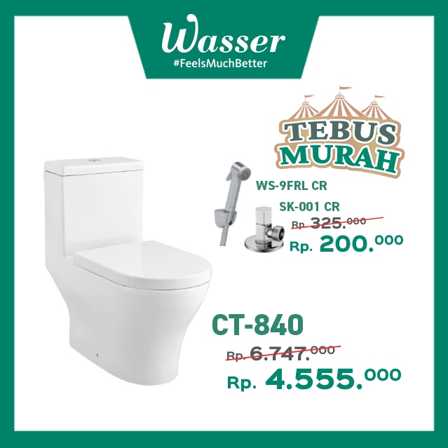 Wasser Toilet + Jet Shower