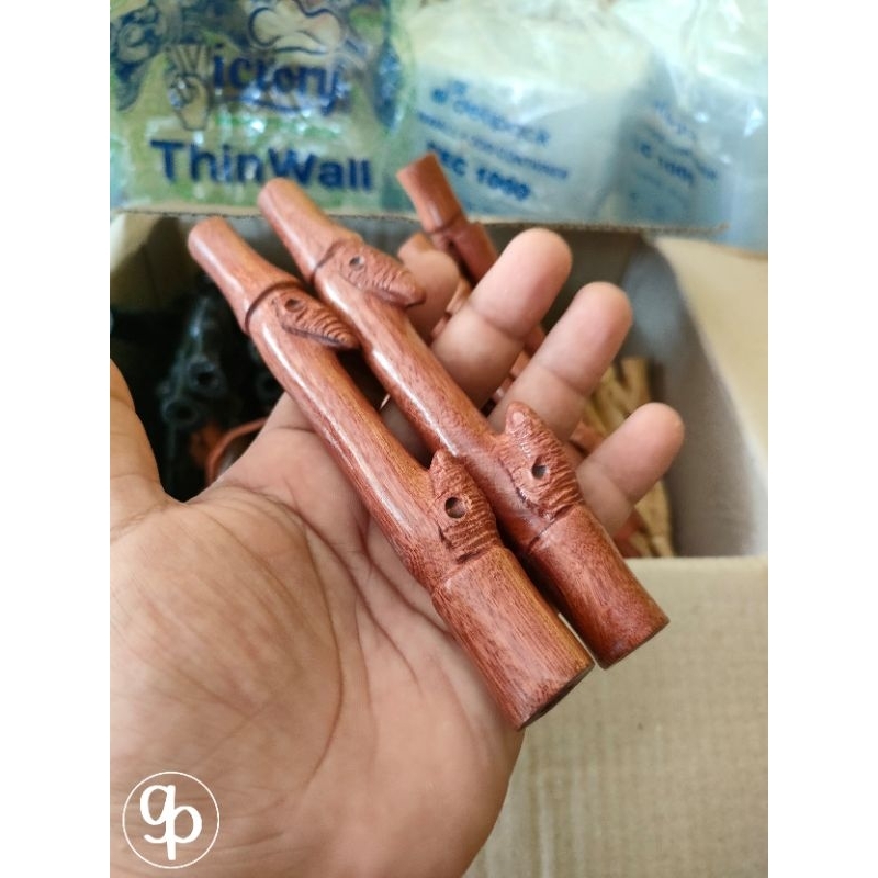 Pipa once / once cangklong kayu nagasari motif bambu