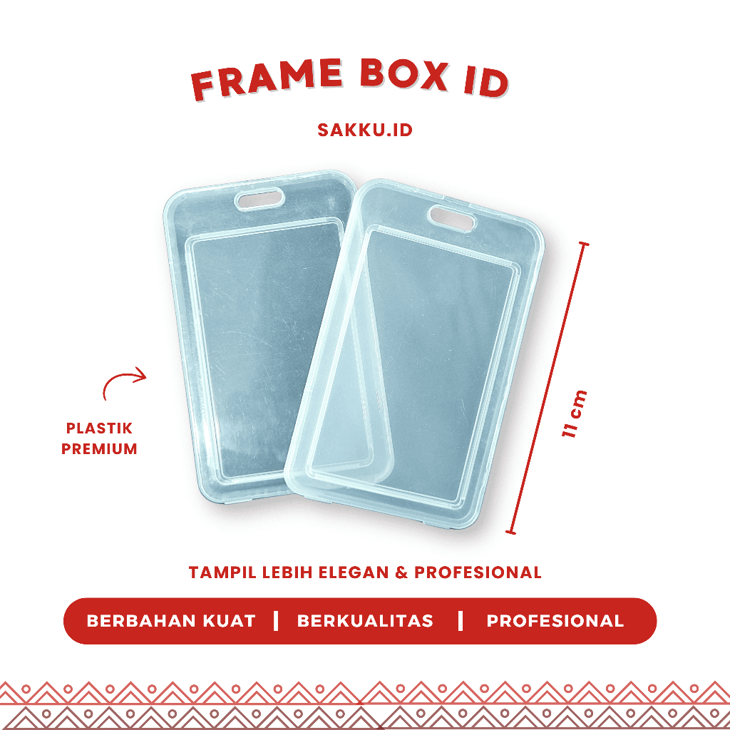 

frame casing BOX tempat ID card flashdisk holder BENING TUTUP portrait