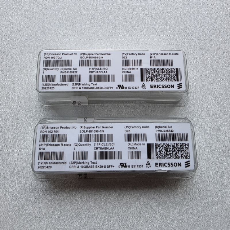 SFP+ BIDI ERICSSON 10G 20km Single Core (Harga Sepasang)