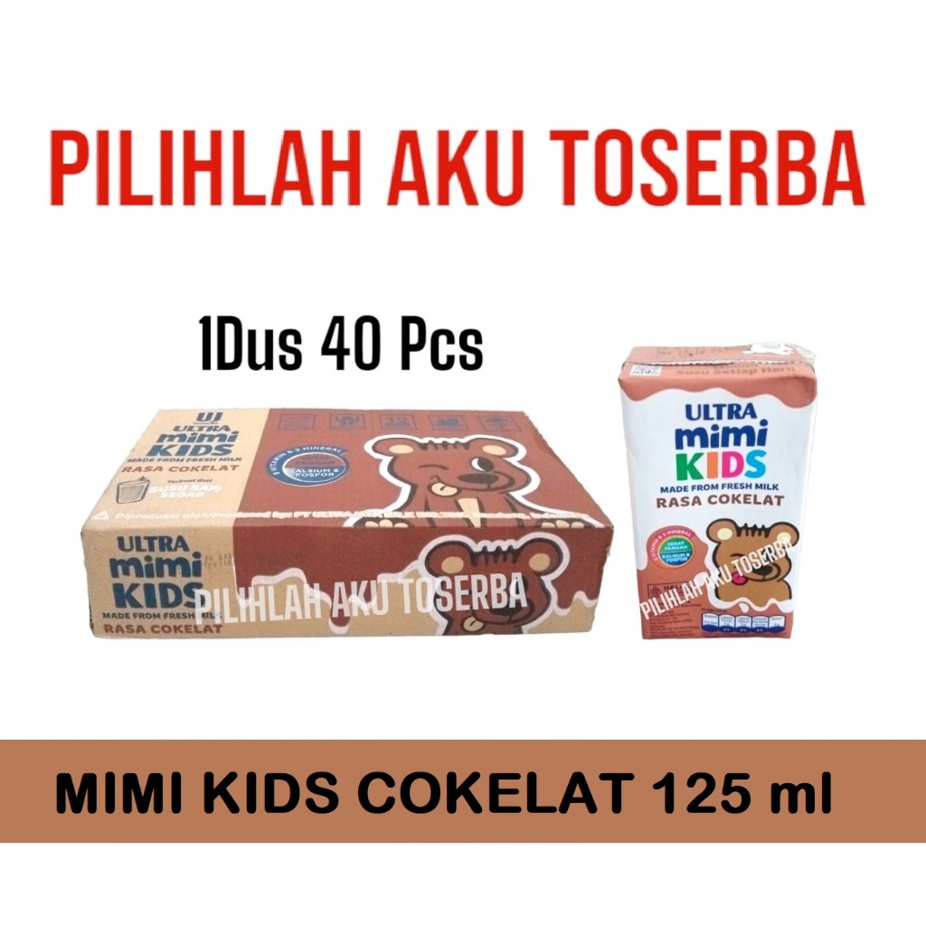 

Susu Ultra Mimi Kids COKLAT (Cokelat) 125 ml - (1 DUS ISI 40)
